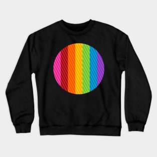 Round Rainbow Crewneck Sweatshirt